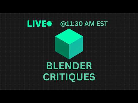 Blender – We critique your blender files!