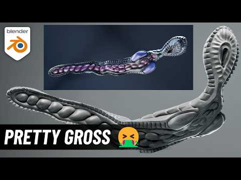The Grossest Thing I’ve Made in Blender!