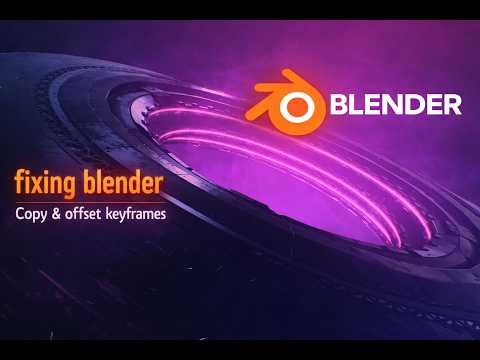 fixing blender one feature at a time   copy and offset keyframes
