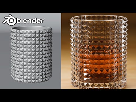 Blender | Make a Fancy Drinking Glass | Tutorial EASY