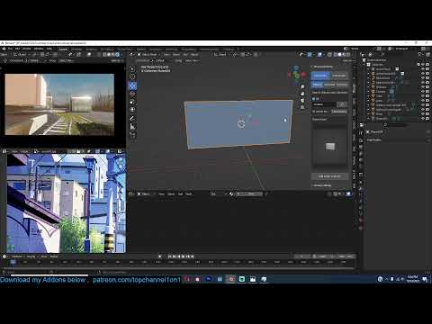 🔴 blender live  – making a cartoon japanese street made in blender