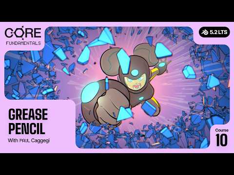 Grease Pencil in Blender 5.2 LTS | CORE V2 Course Trailer