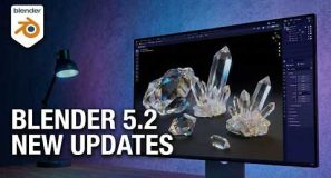 latest blender 5.2 features and  updates