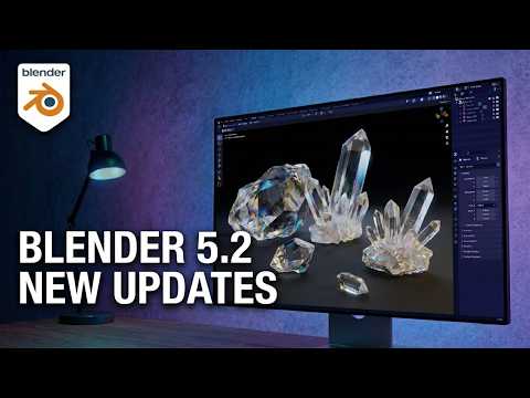 latest blender 5.2 features and  updates