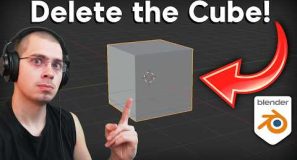 How to Delete the Default Cube (Blender Tutorial)