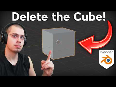 How to Delete the Default Cube (Blender Tutorial)