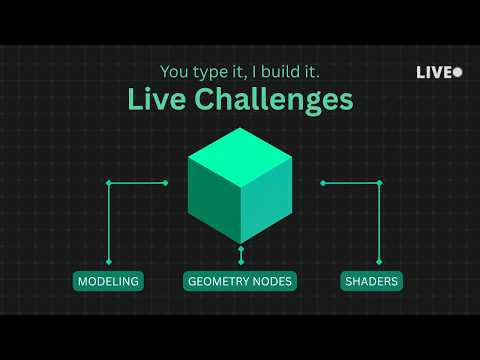 Blender 3D- We Build it LIVE.