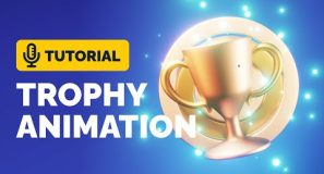 Blender 3.3 Trophy Icon Animation Tutorial | Polygon Runway