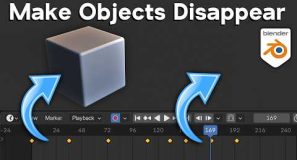 How to Make Objects Disappear During an Animation in Blender