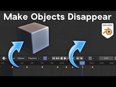 How to Make Objects Disappear During an Animation in Blender
