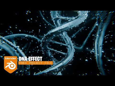 Making DNA digital effect in blender    free project files