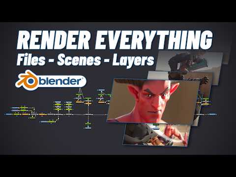 Render Multiple Files, Scenes & Layers at Once in Blender Cycles + EEVEE