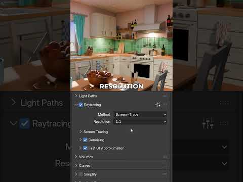 Some quick Blender Eevee settings to improve your render quality #b3d #blender3d