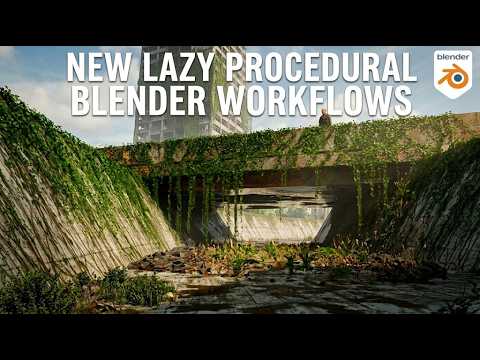 New lazy and procedural workflows for  blender