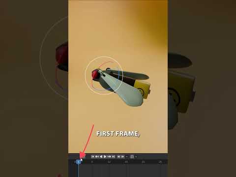 How you can animate a bug flying along a path in Blender #b3d #blender3d