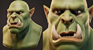 Orc Head Character Sculpt (Artwork Showcase)