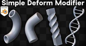 How to Use the Simple Deform Modifier in Blender