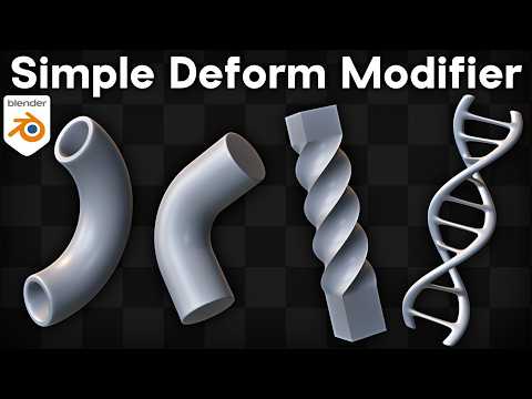 How to Use the Simple Deform Modifier in Blender