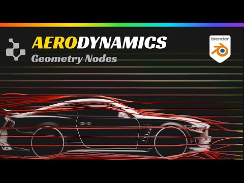 Blender : Aerodynamic Simulation v2 [Geometry Nodes]