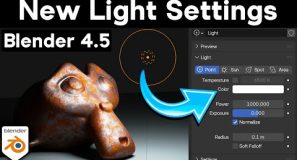 New Light Settings in Blender 4.5!