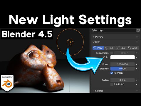 New Light Settings in Blender 4.5!