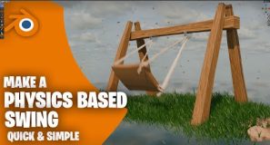 Quick tutorial how to make a physics based swing in blender