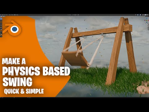Quick tutorial how to make a physics based swing in blender