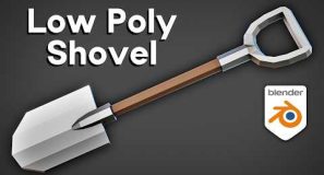 🪏 Blender Beginner 3D Modeling Tutorial: Low Poly Shovel