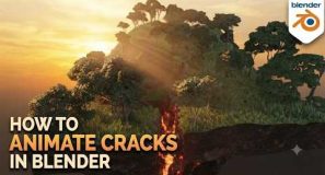 how to animate collapsing ground in blender