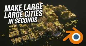 make cities in seconds all inside blender