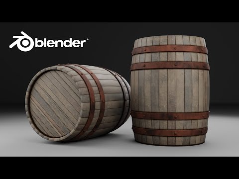 Blender | Make a Barrel | EASY Tutorial – Blender 4.5