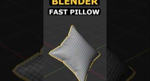 Blender Pillow Magic – FAST Pillows #blender #3d #modelling
