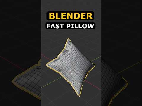 Blender Pillow Magic – FAST Pillows #blender #3d #modelling